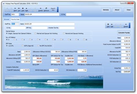 Free Malaysian Payroll Software .